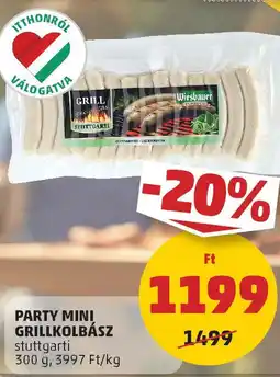 PENNY Party Mini grillkolbász ajánlat