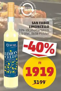 PENNY San Fabio Limoncello ajánlat