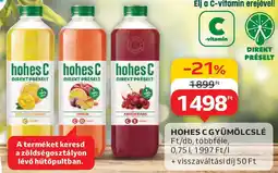 Auchan Hohes c gyümölcslé ajánlat