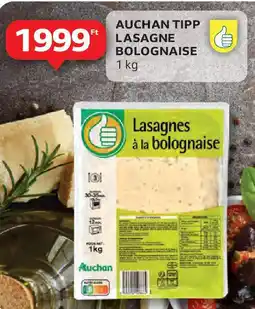 Auchan tipp lasagne bolognaise