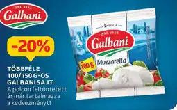 Auchan többféle 100/150 g-os Galbani sajt ajánlat