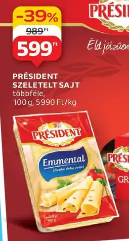 Auchan Président szeletelt sajt ajánlat