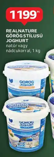 Auchan Realnature görög stílusú joghurt ajánlat