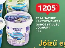 Auchan Realnature laktózmentes görög stílusú joghurt ajánlat