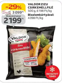 Auchan Valdor zizu csirkemellfilé ajánlat