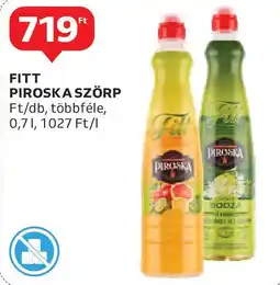 Auchan Fitt piroska szörp ajánlat