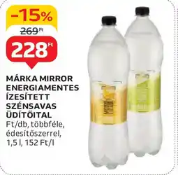 Auchan Márka mirror energiamentes ízesített szénsavas üdítőital ajánlat