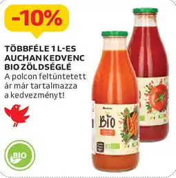 Auchan Többféle 1 l-es auchan kedvenc bio zöldséglé ajánlat