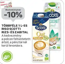 Auchan Többféle 1 l-es riso Scotti rizs- és zabital ajánlat