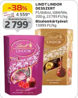 Auchan Lindt lindor desszert ajánlat