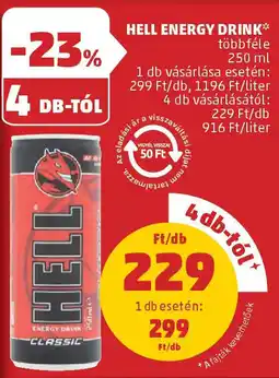 PENNY Hell Energy drink ajánlat