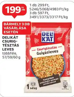 Auchan Delikát csurig- tésztás leves ajánlat