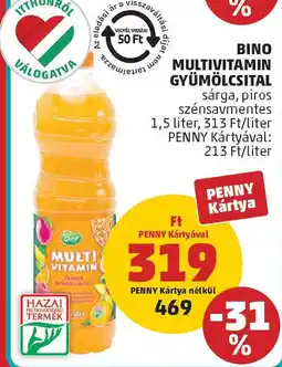 PENNY Bino Multivitamin gyümölcsital ajánlat