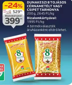Auchan Dunakeszi 8 tojásos cérnametélt vagy csipet tarhonya ajánlat