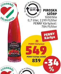 PENNY Piroska Szörp ajánlat