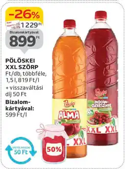 Auchan Pölöskei xxl szörp ajánlat