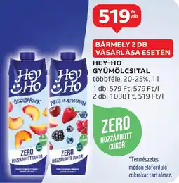 Auchan Hey-ho gyümölcsital ajánlat