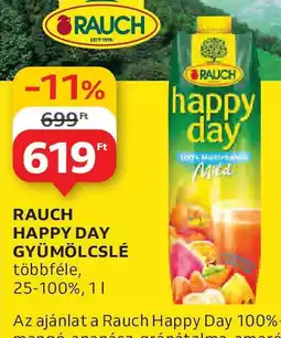 Auchan Rauch happy day gyümölcslé ajánlat