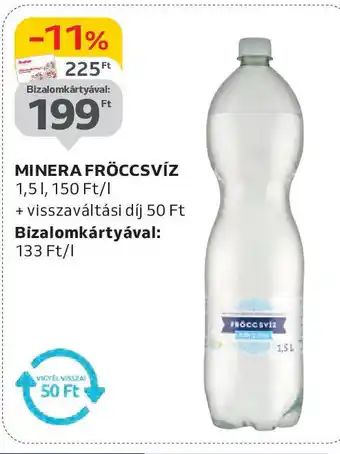 Auchan Minera fröccsvíz ajánlat