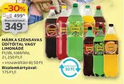Auchan Márka szénsavas üdítőital vagy limonádé ajánlat