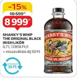 Auchan Shanky's whip the original black irish likőr ajánlat