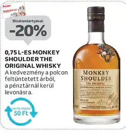 Auchan 0,75 l-es monkey shoulder the original whisky ajánlat