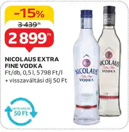Auchan Nicolaus extra fine vodka ajánlat