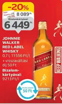 Auchan Johnnie walker red label whisky ajánlat