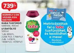 Auchan Baba tusfürdő, utántöltő ajánlat