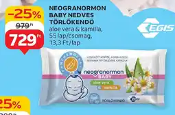 Auchan Neogranormon baby nedves törlőkendő ajánlat