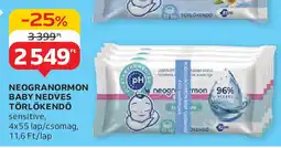 Auchan Neogranormon baby nedves törlőkendő ajánlat