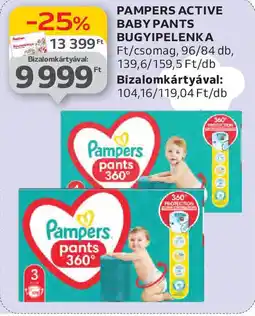 Auchan Pampers active baby pants bugyipelenka ajánlat