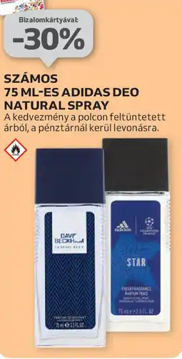 Számos 75 ml-es Adidas deo natural spray