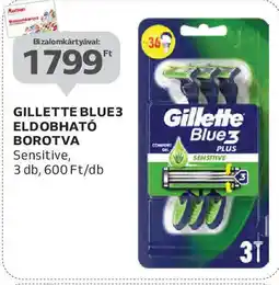 Auchan Gillette blue3 eldobható borotva ajánlat