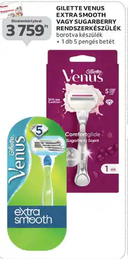 Auchan Gilette venus extra smooth vagy sugarberry rendszerkészülék ajánlat