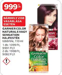 Auchan Garnier color naturals vagy sensation hajfesték ajánlat