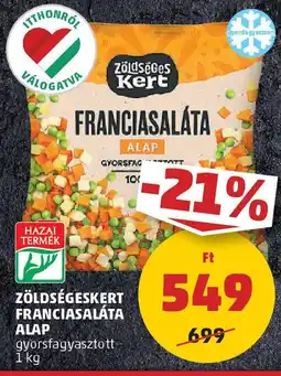 PENNY Zöldségeskert franciasaláta alap ajánlat