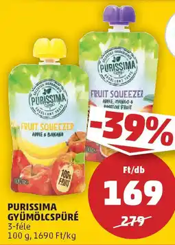 PENNY Purissima gyümölcspüré ajánlat