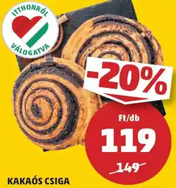 PENNY Kakaós csiga ajánlat