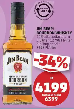 PENNY Jim Beam Bourbon whiskey ajánlat