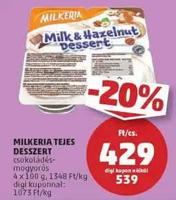 PENNY Milkeria tejes desszert ajánlat