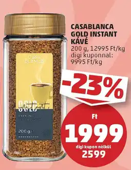 PENNY Casablanca Gold Instant kávé ajánlat
