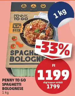 PENNY Penny To Go spaghetti bolognese ajánlat