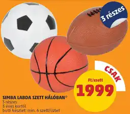Simba labda szett hálóban