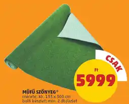 PENNY Műfű szőnyeg ajánlat