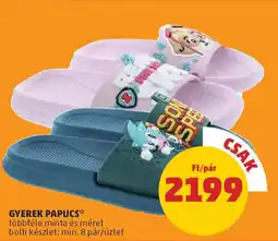 PENNY Gyerek papucs ajánlat