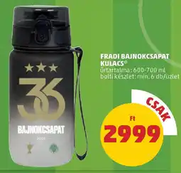 Fradi bajnokcsapat kulacs