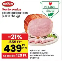 Spar Regnum Gusto sonka ajánlat