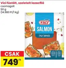 Spar Vici füstölt, szeletelt lazacfilé ajánlat