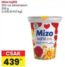 Spar Mizo tejföl ajánlat